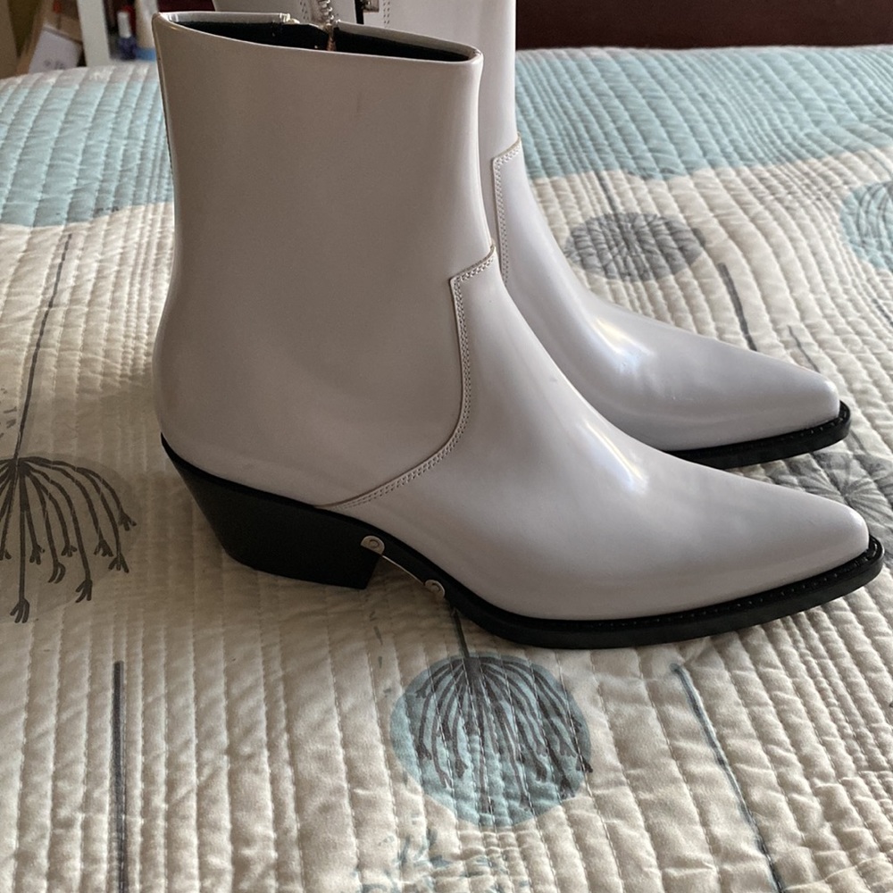 Calvin Klein Leather Western Boots - Picture 3 of 9